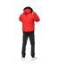 Mens Emarnos Hooded Bomber Jacket Red Born Rich-3