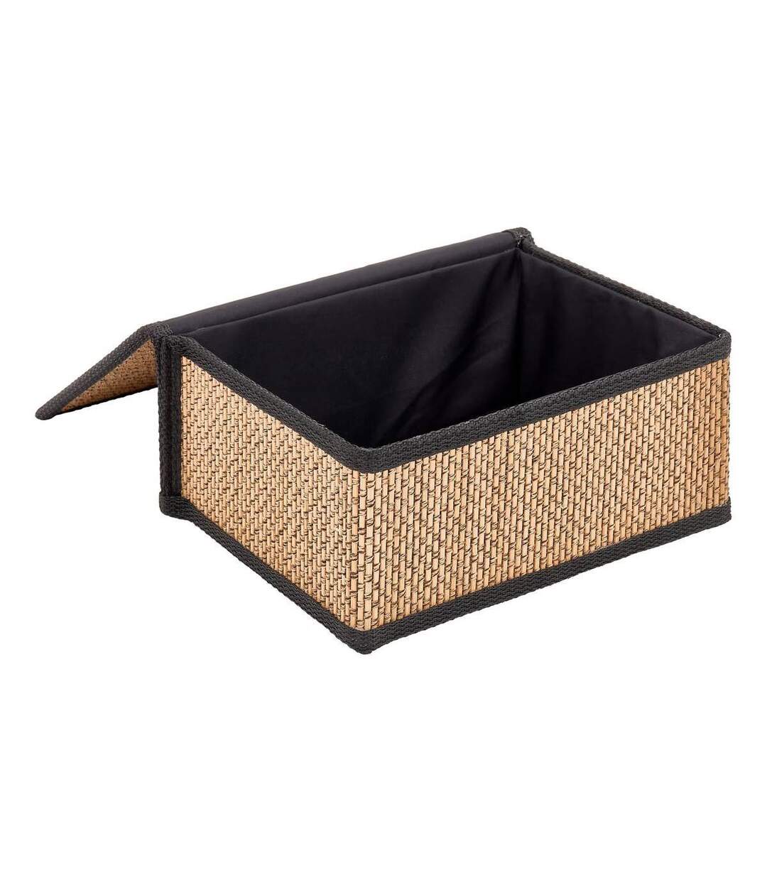 Lot de 3 Boîtes en Bambou Stemy 32cm Noir-2