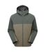 Mens Lightweight Waterproof Hiking Jacket with Hood Half Zip Rain Shell Coat-1