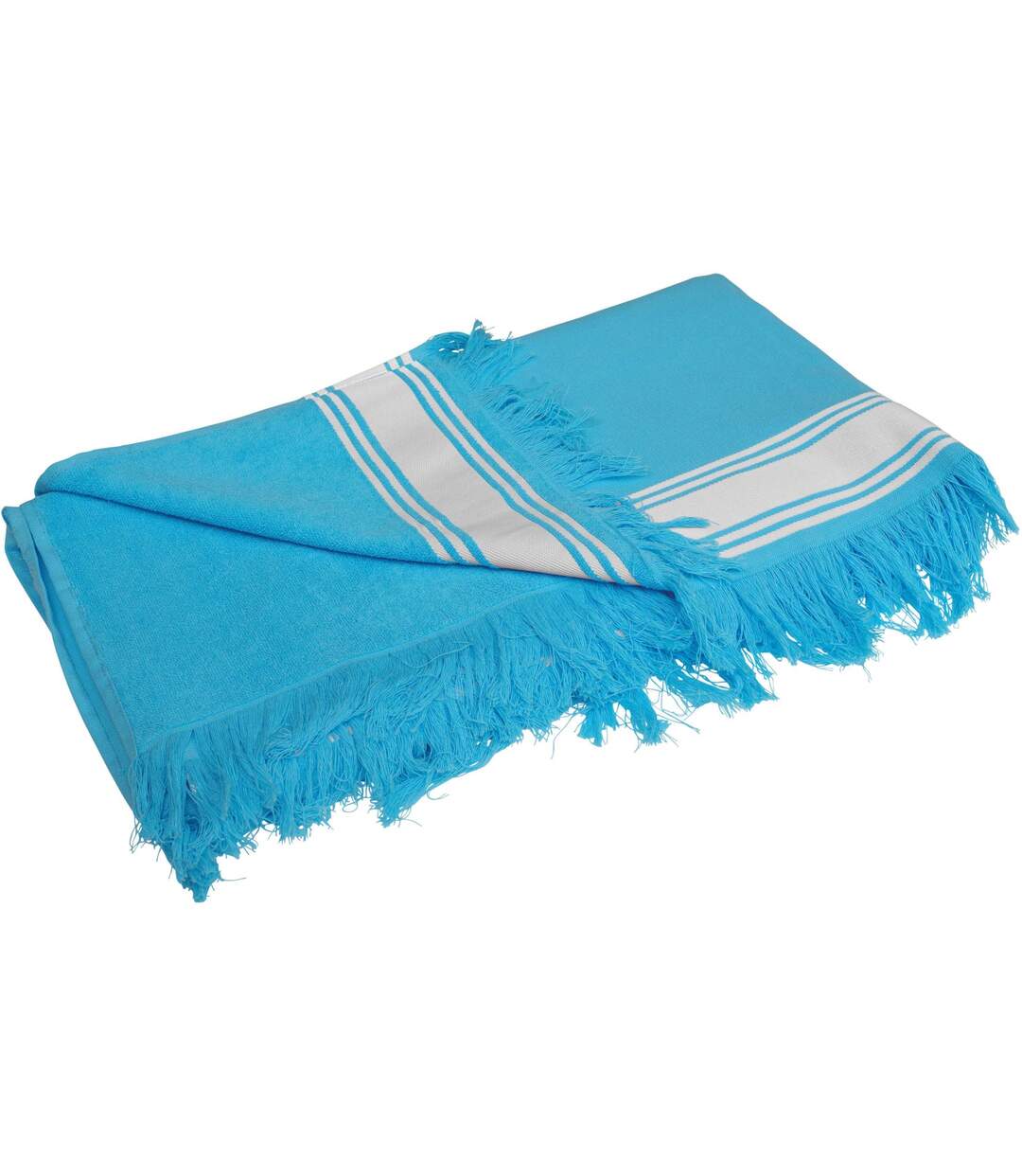 Drap de plage - Fouta - K128 - bleu turquoise-2