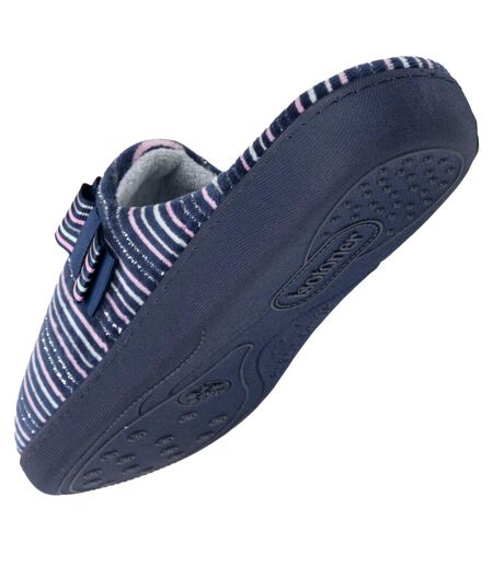 Isotoner Chaussons Mules femme velours semelle ergonomique