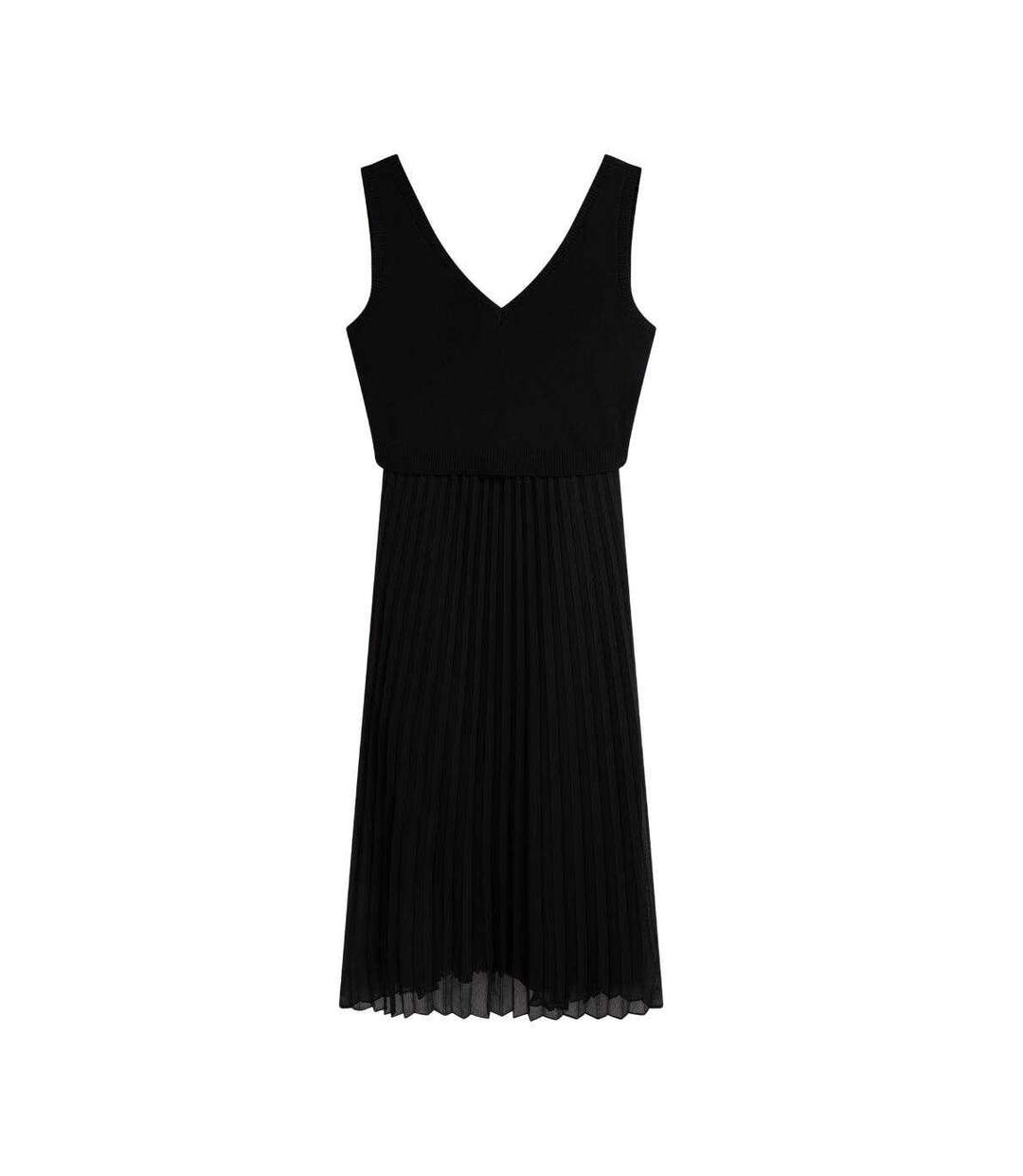 Robe Mi-longue Manches Style Caraco Motif/style 2-en-1 Larnahh Femme Noir Ted Baker-2