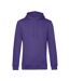 B&C Mens Organic Hooded Sweater (Radiant Purple)