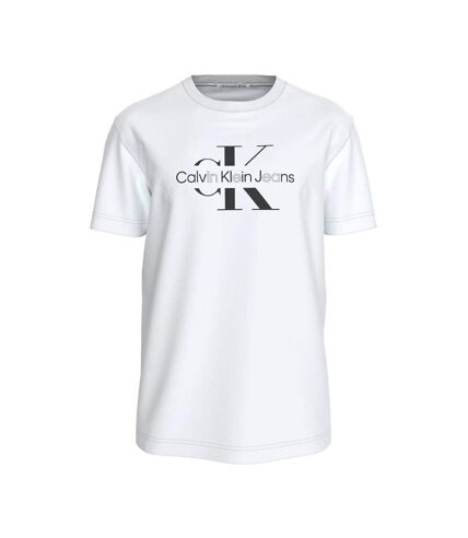 T-shirt Blanc Homme Calvin Klein Jeans Disrupted - XL