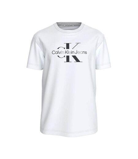 T-shirt Blanc Homme Calvin Klein Jeans Disrupted - L