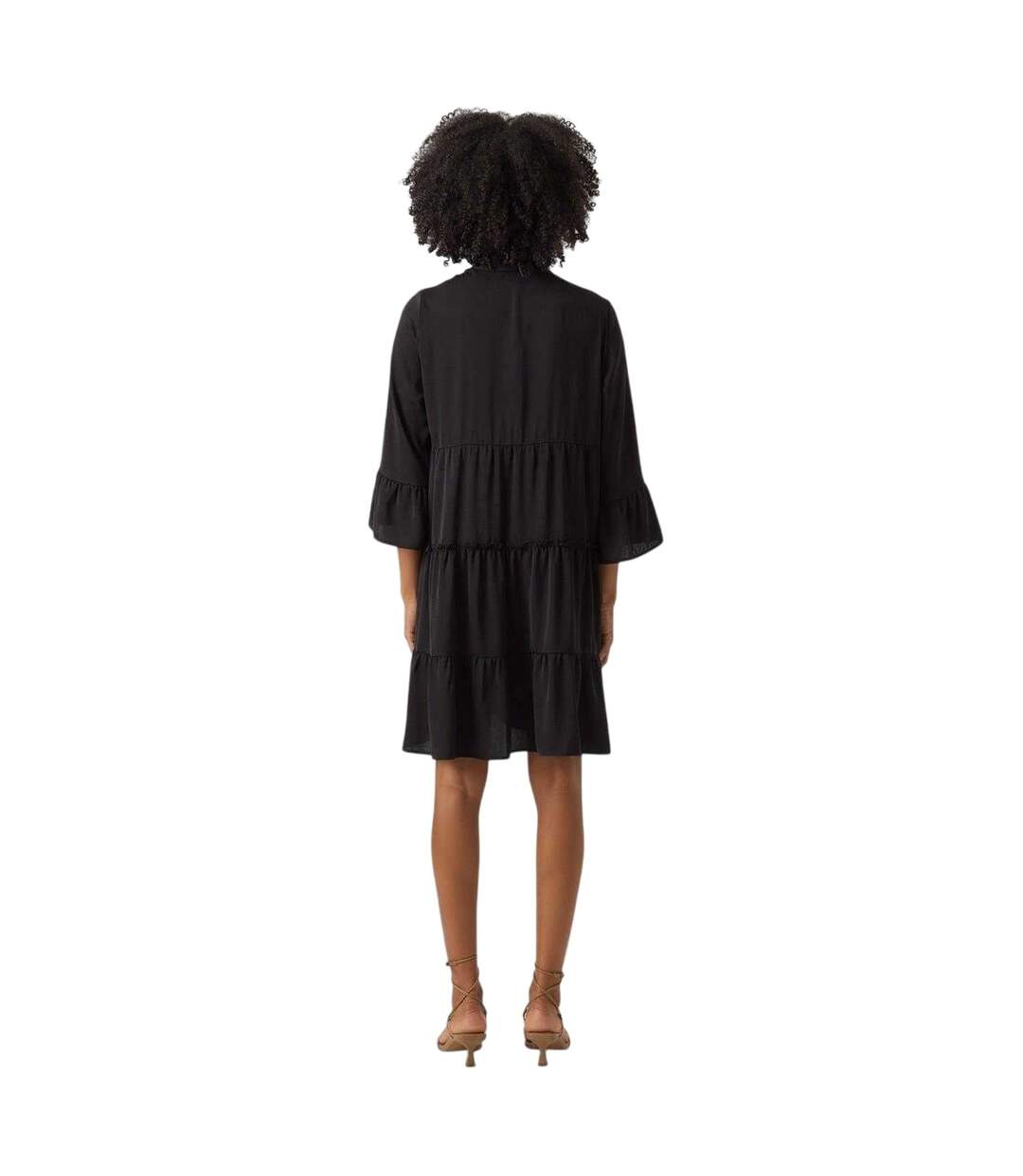 Robe Chemise Femme Noir Vero Moda-3