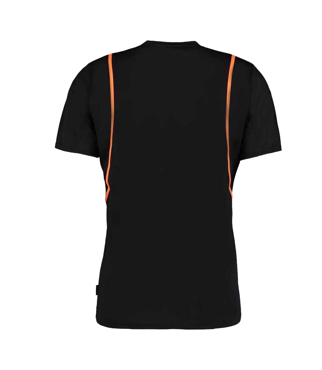 T-shirt Motif/style Contrasté Homme Noir Orange Fluo Kustom Kit-2