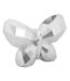 Vase Design en Résine Butterfly 22cm Argent-1