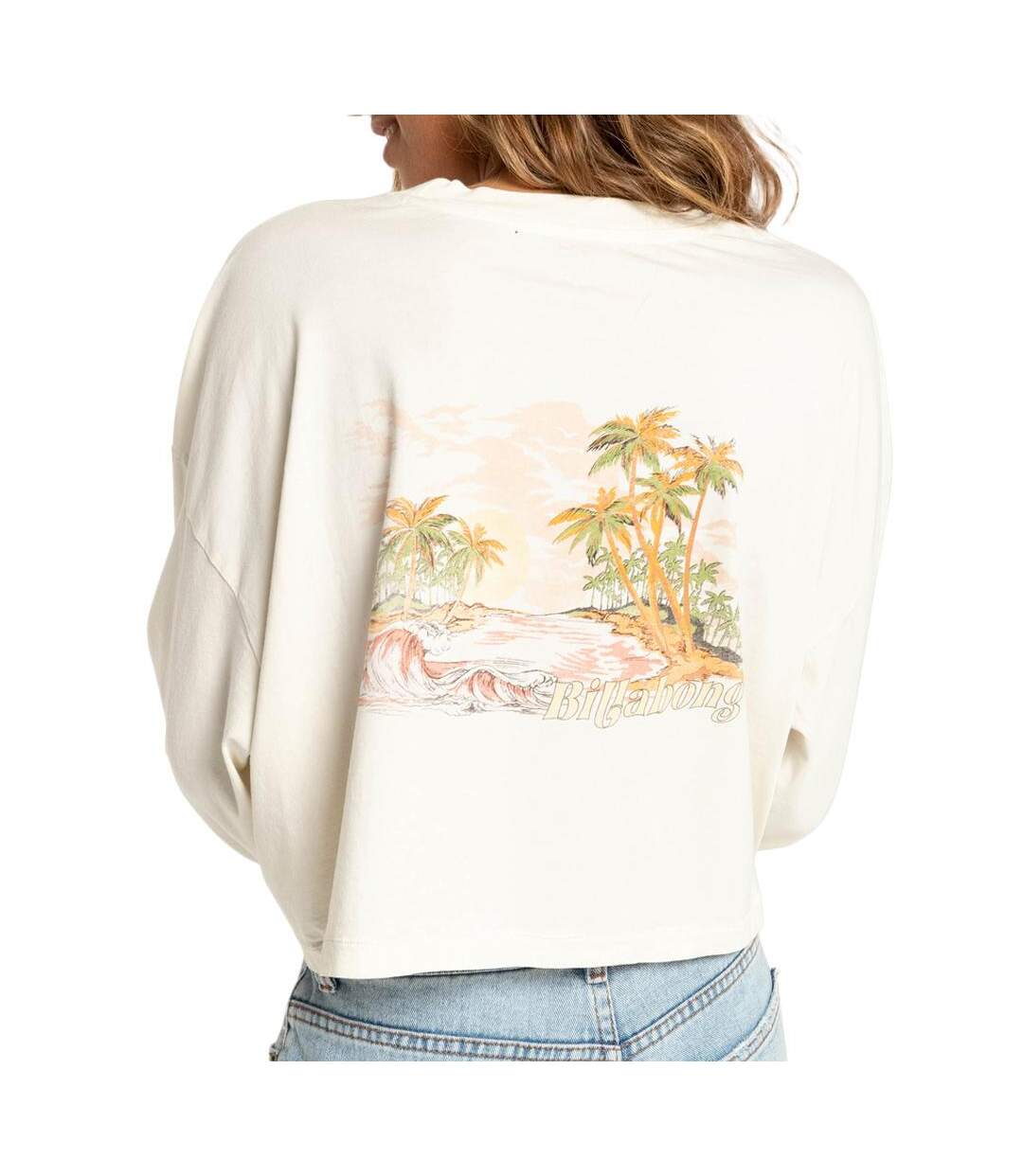 T-Shirt beige femme billabong this must-2