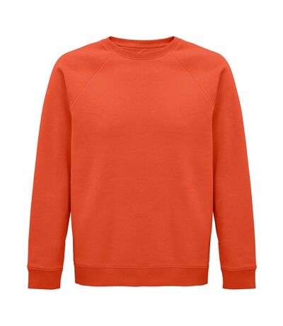 SOLS Unisex Adult Space Organic Raglan Sweatshirt (Burnt Orange)