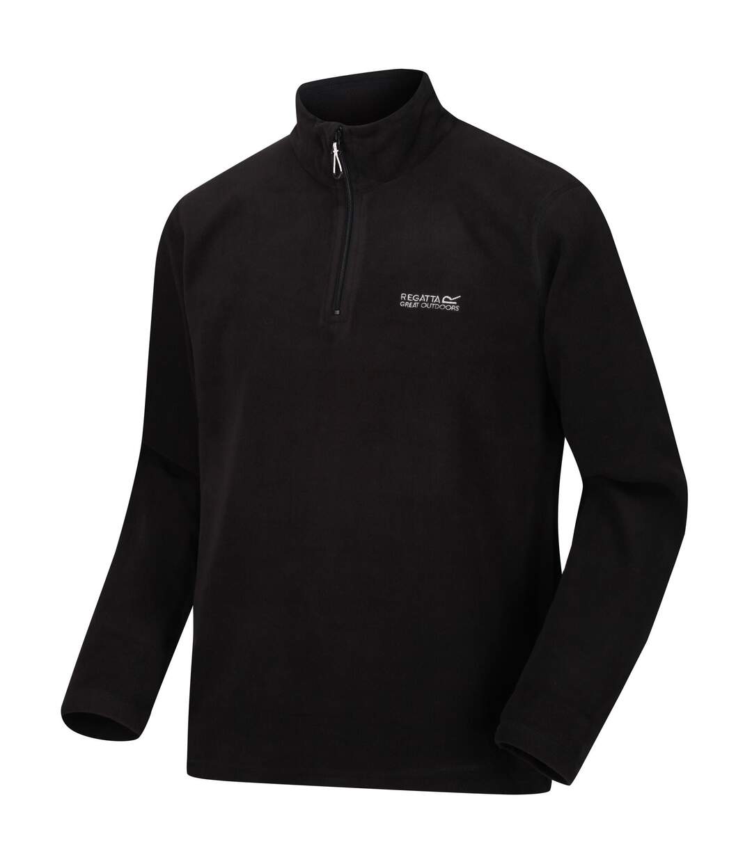 Regatta Great Outdoors Mens Thompson Half Zip Fleece Top (Black) - UTRG1390-4