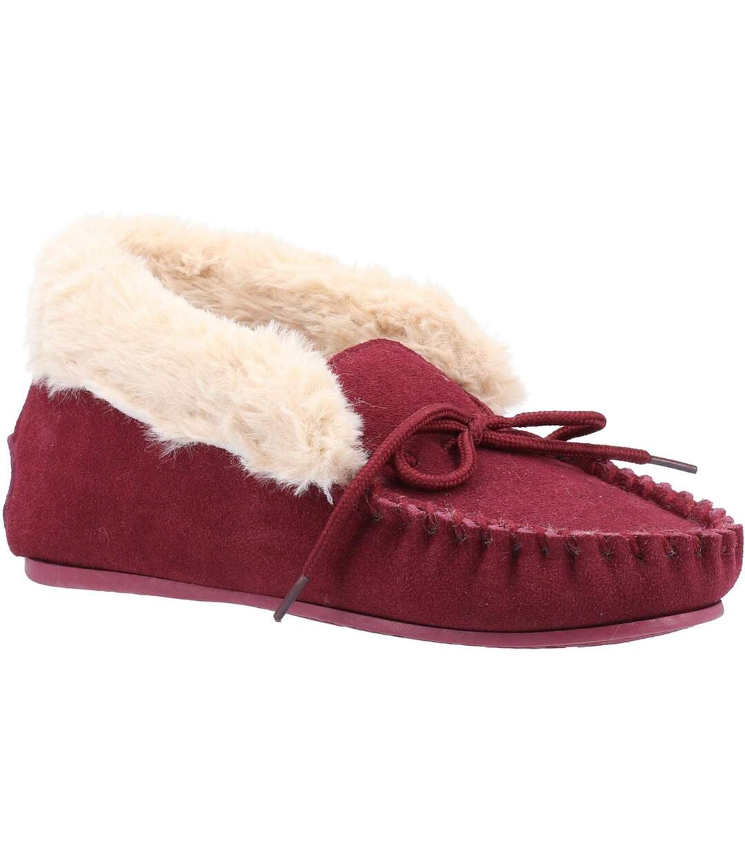 Chaussons philippa femme bordeaux Hush Puppies-1