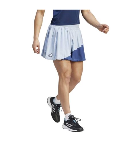 Womens/ladies Clubhouse Performance Tennis Skort Light Blue Blue Adidas