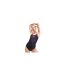 Womens/ladies Medley One Piece Swimsuit Black Diva Pink Speedo-1