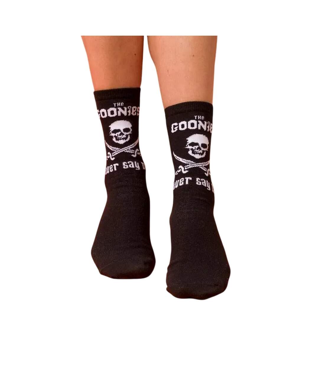 Chaussettes Never Say Die Adulte Noir Charbon The Goonies-1