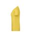 T-shirt Basic Femme Jaune James And Nicholson-3