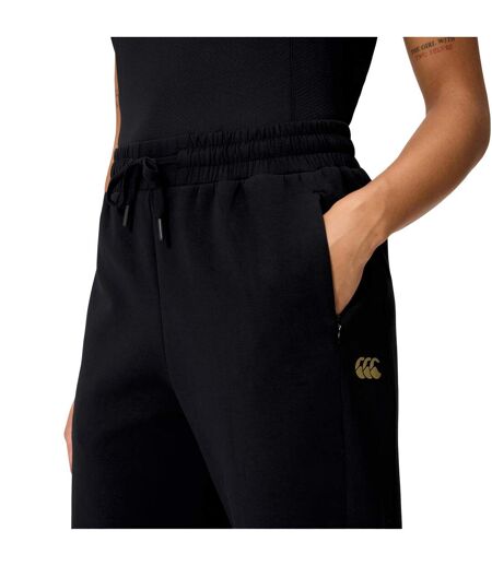 Womens/ladies Tempo+ Jogging Bottoms Black Canterbury