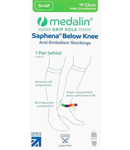Below Knee Anti Embolism Stockings with Grips