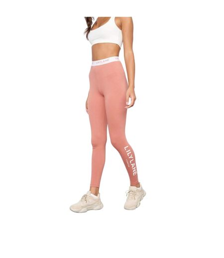 Legging Matalina Femme Rose Foncé Lily Lane