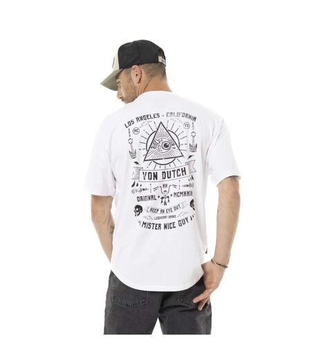 T-shirt homme comfort fit en jersey print poitrine et dos Provid Vondutch