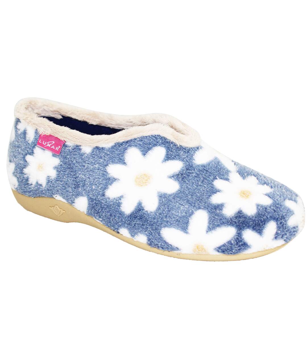 Chaussons femme bleu Lunar