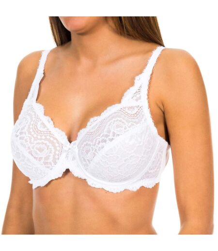 Women's non-padded lace underwire bra 05832 for natural bust support