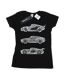 Disney - T-shirt CARS TEXT RACERS - Femme (Noir) - UTBI13953-1