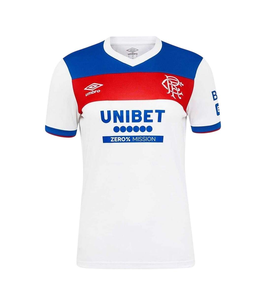 Womens/ladies 2025/2026 Rangers Fc Away Shirt White Blue Umbro-1