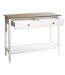 Console design bois Solen - L. 110 x H. 85 cm - Blanc-3