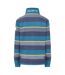 Sweat Motif/style Rayures Contrastées Femme Bleu Sarcelle Lazy Jacks-2