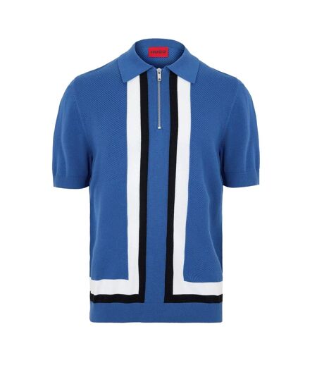 Polo Motif/style Rayé Sholpone Homme Bleu Moyen Hugo