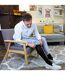 3 Pack Mens Long Knee High Lightweight 100% Cotton Soft Breathable Socks-6