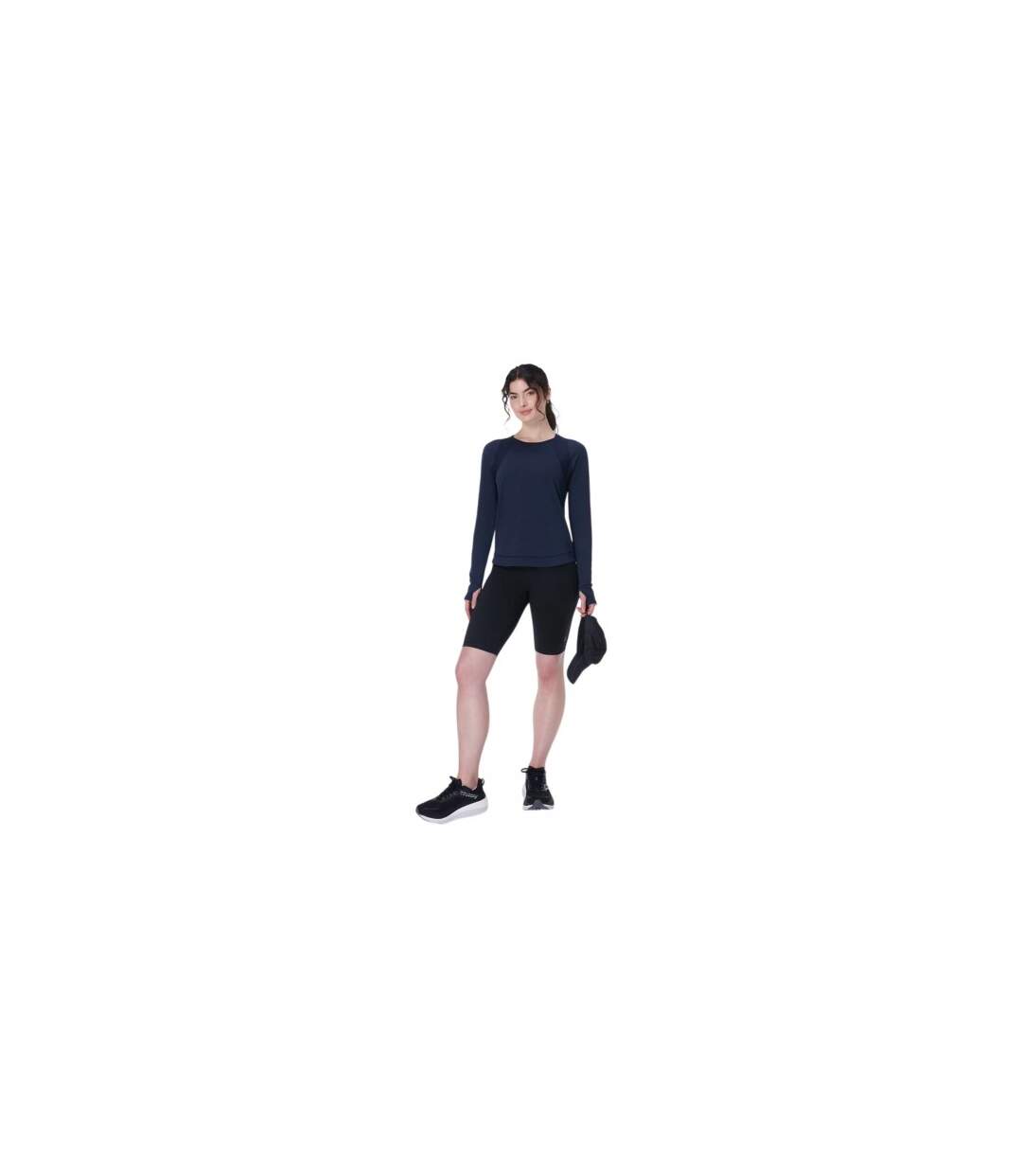 Haut Manches Longues Breathe Easy Femme Bleu Marine Foncé Sweaty Betty-1