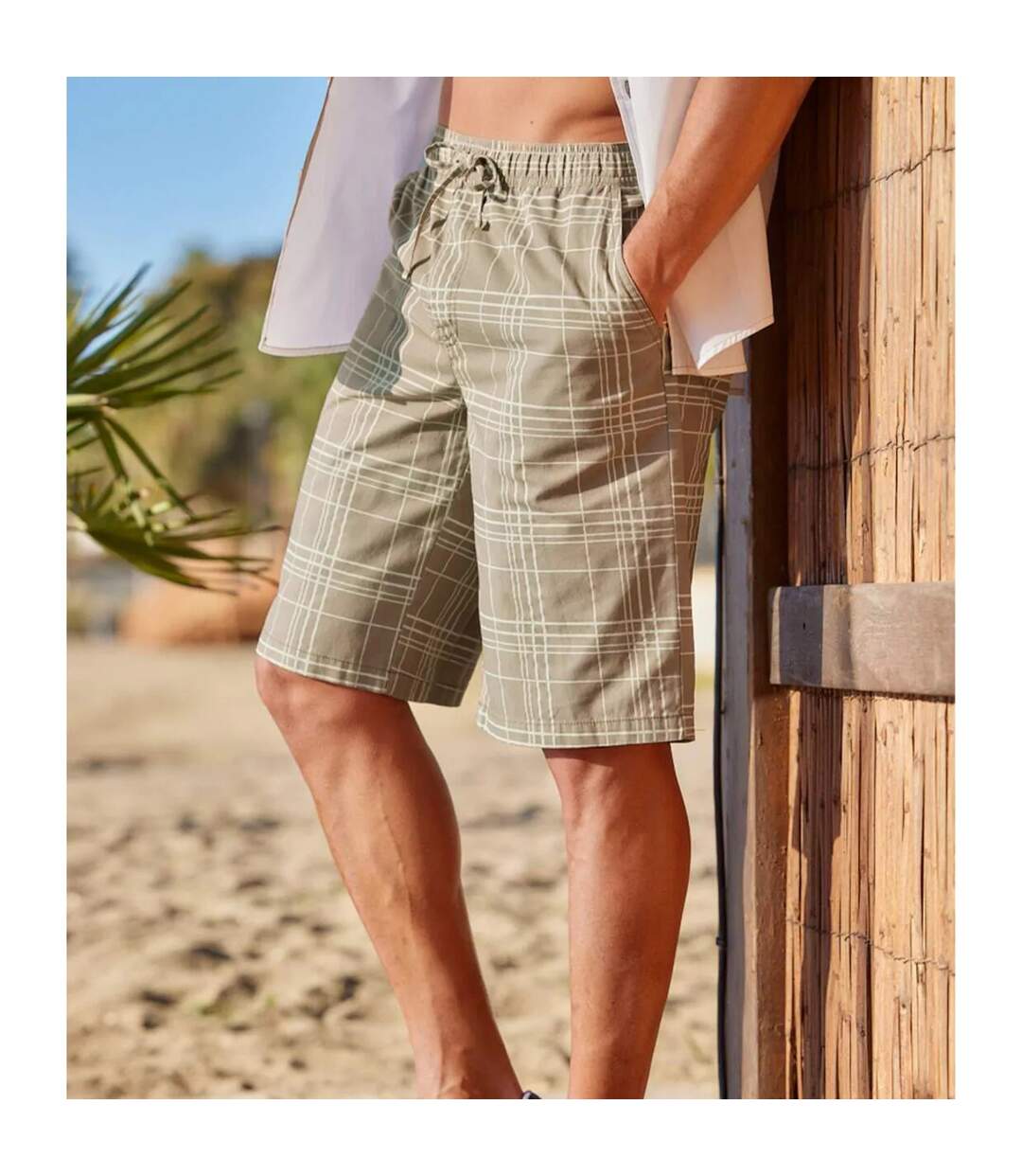 Short homme beige Atlas For Men-2