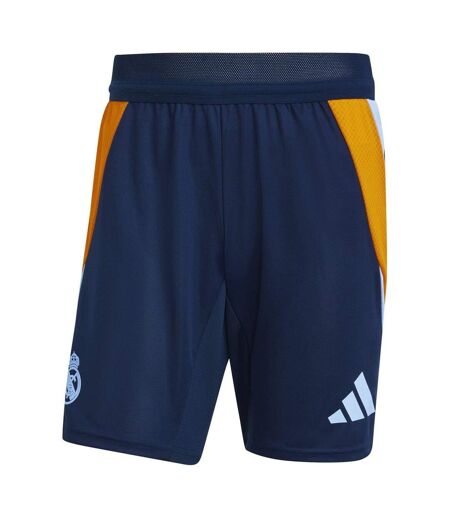 Mens Tiro 24 Real Madrid Cf Shorts Navy Vibrant Orange Blue Adidas