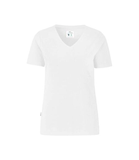 Womens/ladies Slim T-shirt White Cottover