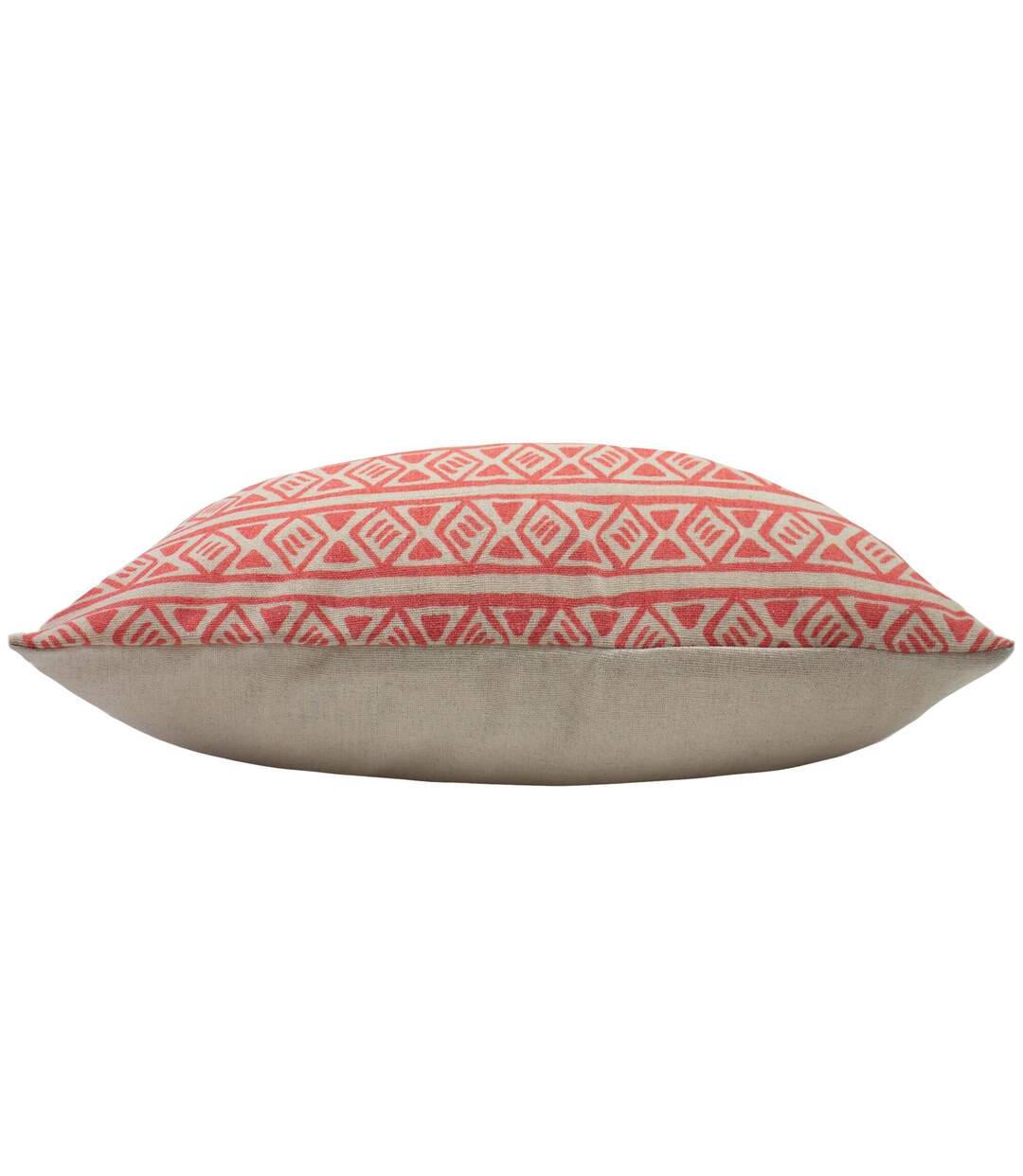 Rocco patterned cushion cover one size coral/grey Furn