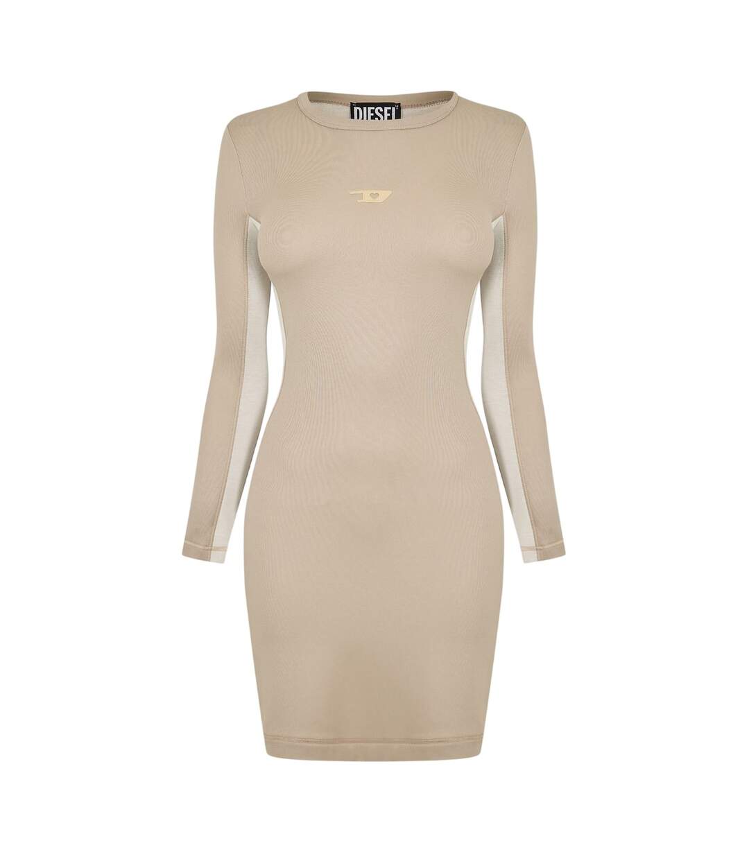 Robe Courte Ovalout Femme Beige Diesel-2