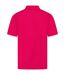 Mens pique polo shirt bright pink Henbury