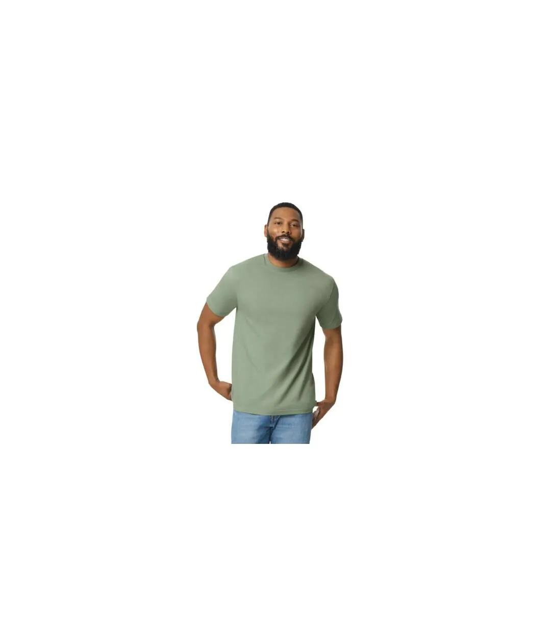 Mens Softstyle Midweight T-shirt Sage Gildan-1