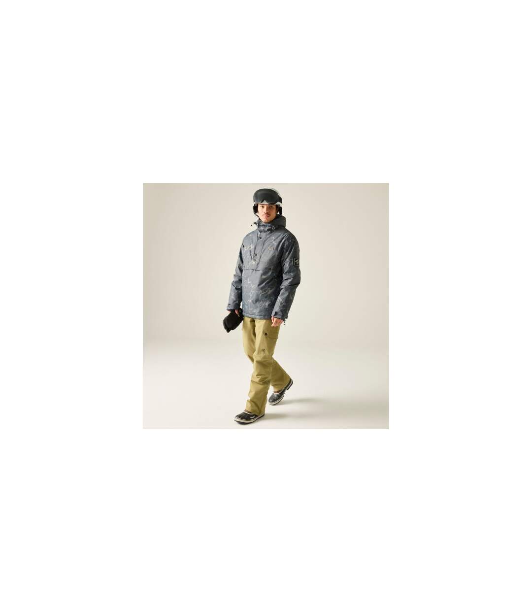 Blouson De Ski Motif/style Fissuré Freeride Homme Noir Dare 2B-1