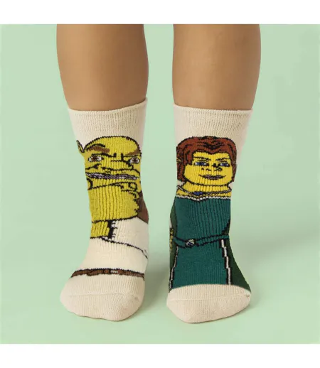 Ladies Thermal Shrek Patterned Socks with Soft Brushed Lining