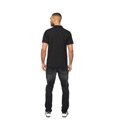 Mens Domray Polo Shirt Black Bewley & Ritch