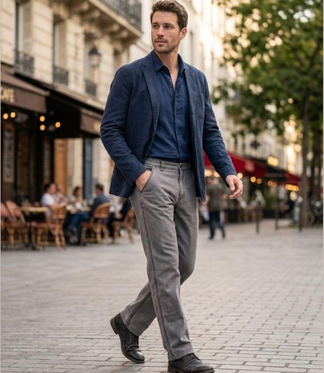 WINCHESTER WE1297T — Pantalon confort gris taupe : aisance naturelle et coton délavé-5