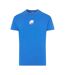 Mens Cube Logo T-shirt Blue Unlike Humans-2