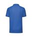 Mens 65/35 polo shirt royal blue Fruit of the Loom