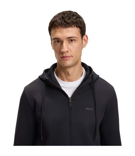 Mens Saggy Sweat Jacket Dark Blue Boss