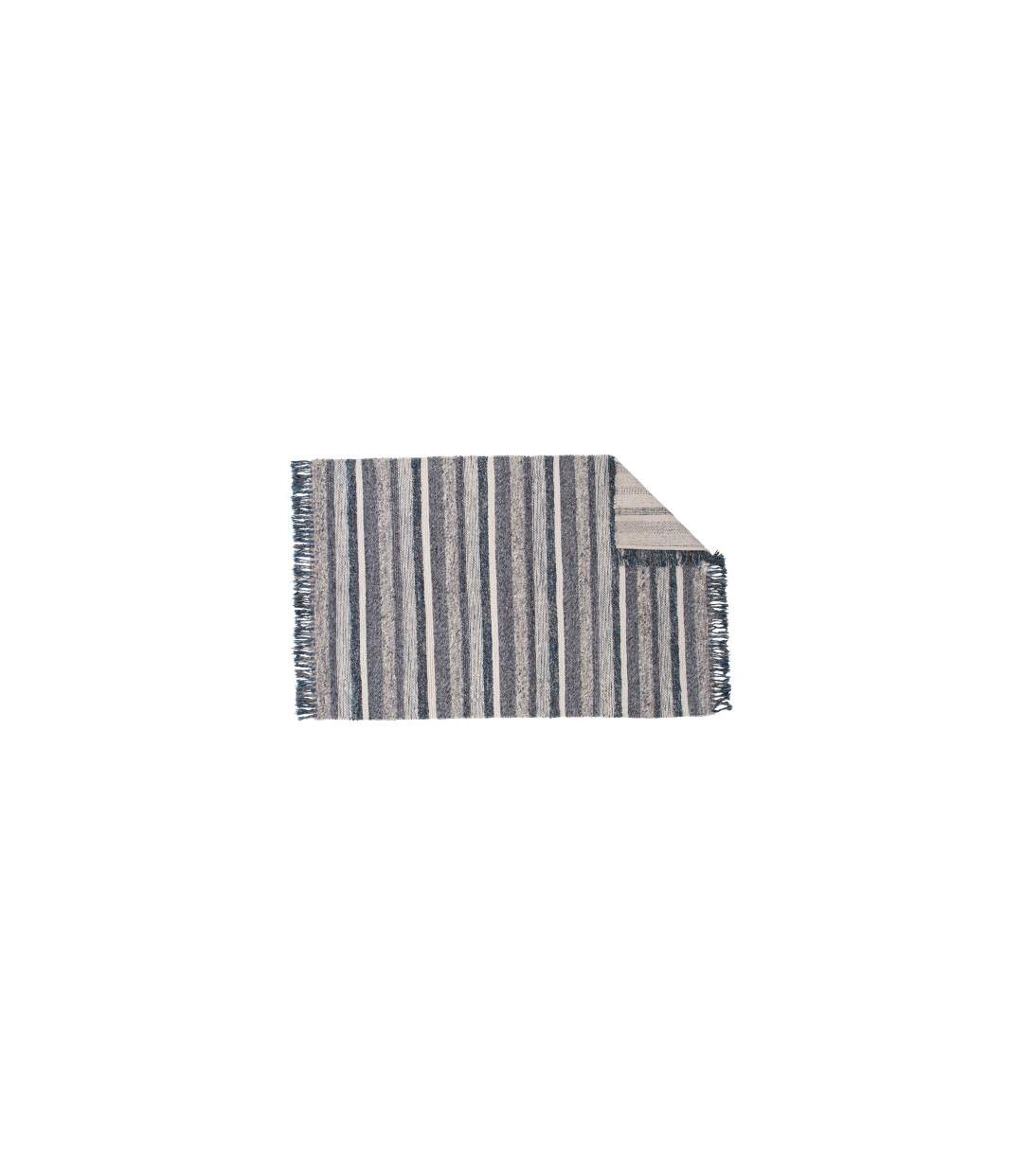 Tapis Déco en Laine Agra 170x240cm Bleu-2