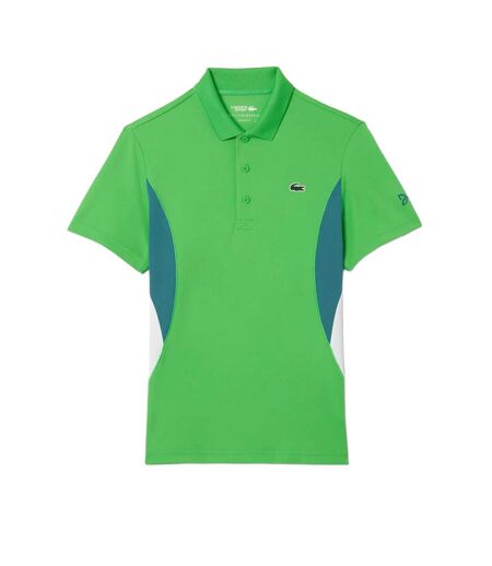Mens Novak Djokovic Fan Regular Tennis Polo Shirt Green Lacoste