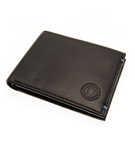 Chelsea FC Leather Mens Stitched Wallet (Black) (One Size)